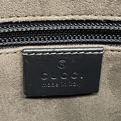 Gucci Shoulder Bag Guccissima Leather Black Silver — view 5
