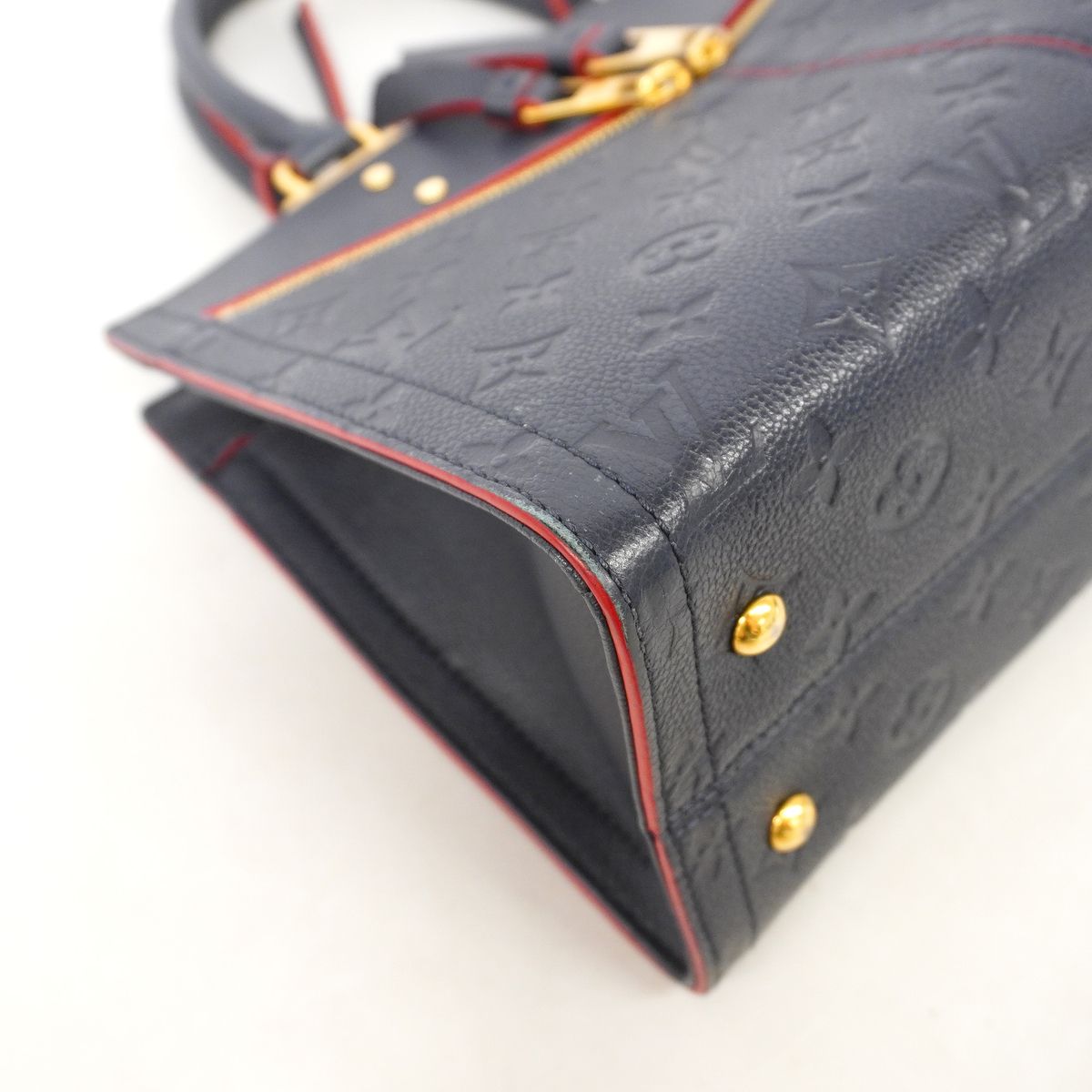 Louis Vuitton Handbag Monogram Empreinte Three PM Marine Rouge 2-Way Bag — view 6
