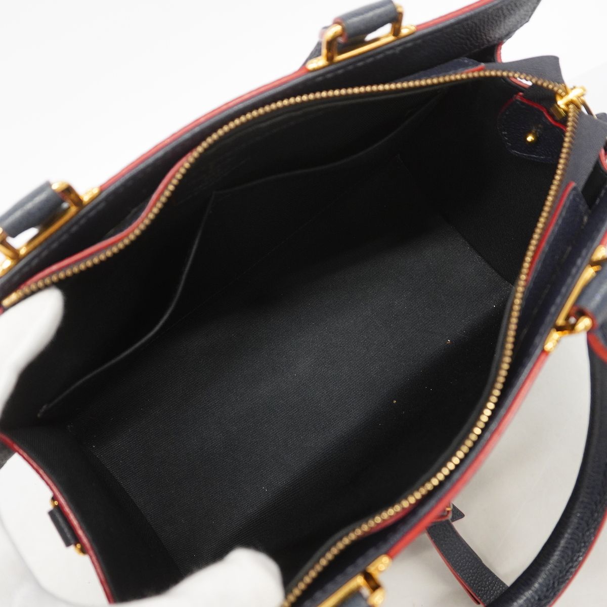 Louis Vuitton Handbag Monogram Empreinte Three PM Marine Rouge 2-Way Bag — view 4