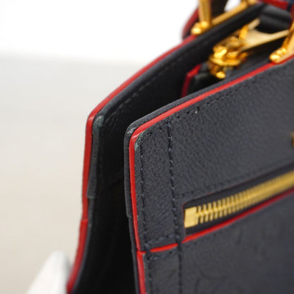 Louis Vuitton Handbag Monogram Empreinte Three PM Marine Rouge 2-Way Bag — view 7