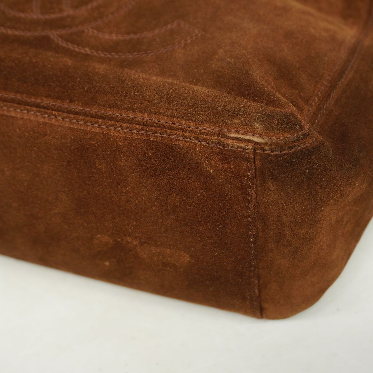 Chanel Tote Suede Brown — view 6