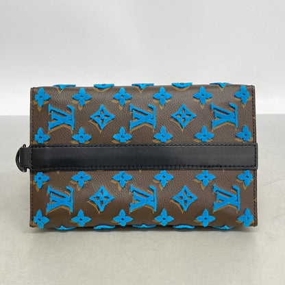 Louis Vuitton Shoulder Bag Monogram Tuffetage Triangle Messenger Turcoise — view 3