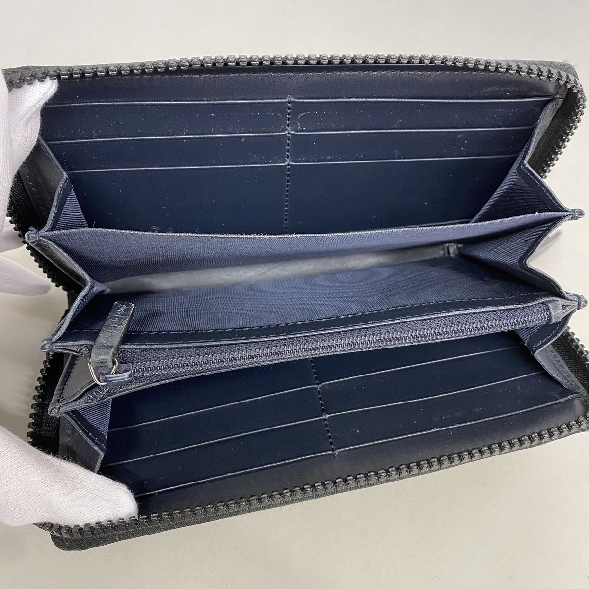 Gucci Wallet GG Blooms Blue Silver — view 3