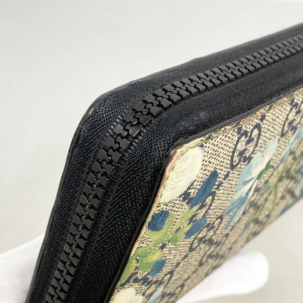 Gucci Wallet GG Blooms Blue Silver — view 6