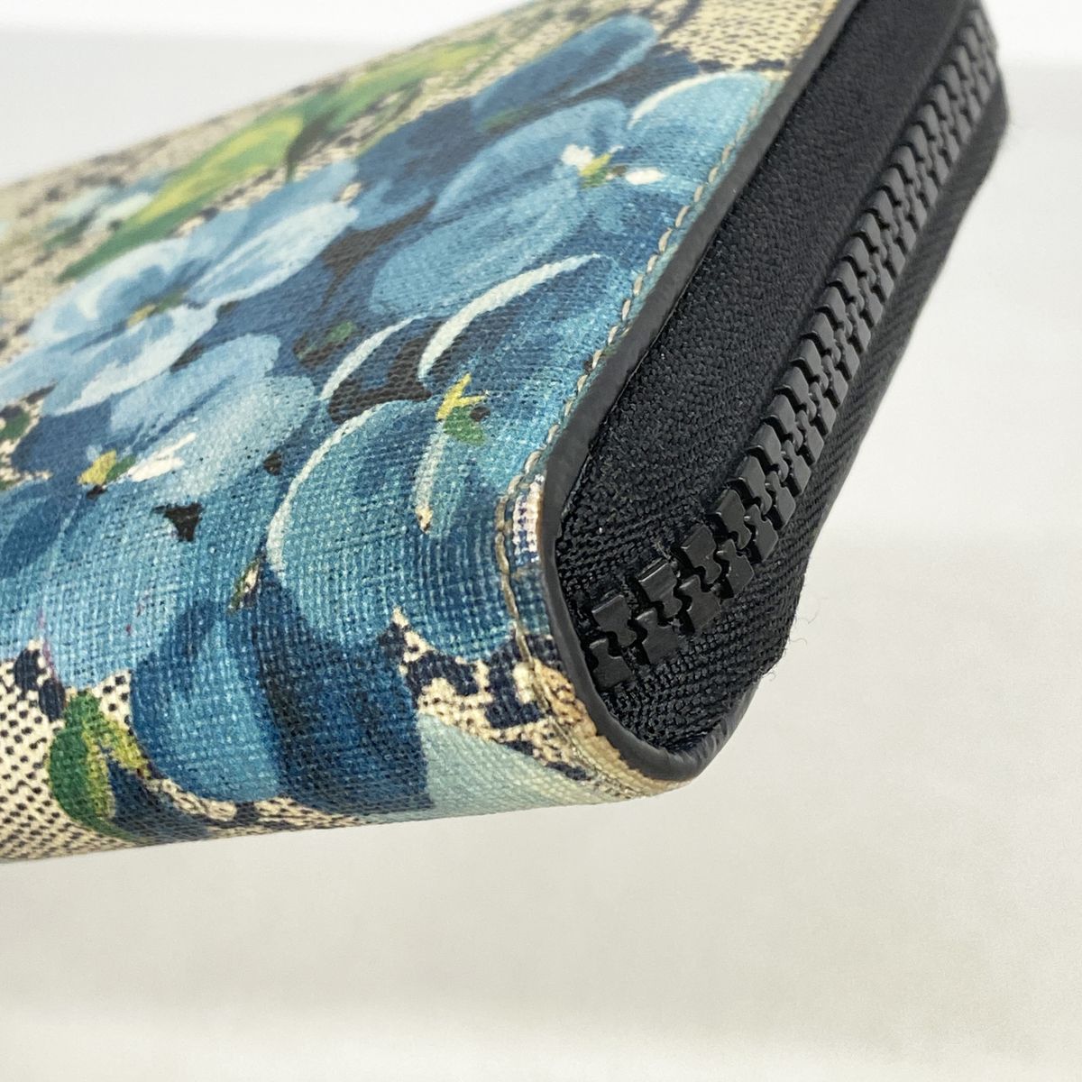 Gucci Wallet GG Blooms Blue Silver — view 5