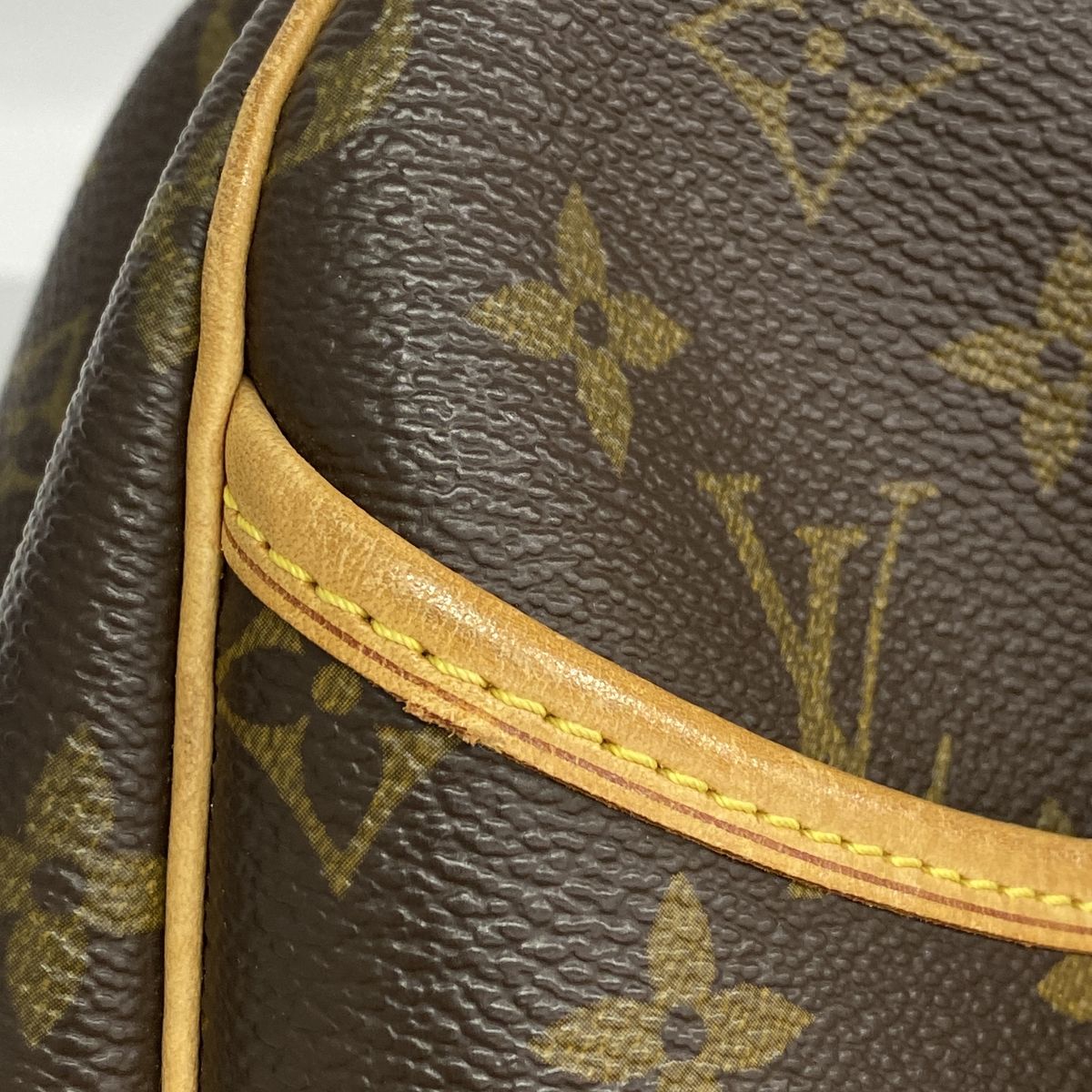 Louis Vuitton Handbag Monogram Deauville Brown — view 6