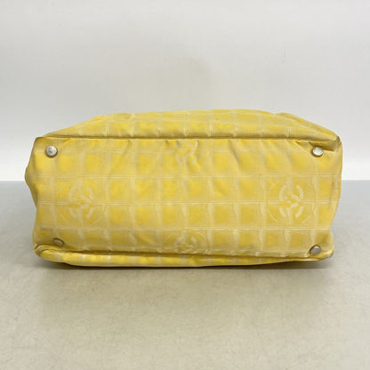 Chanel Tote New Travel Nylon Yellow Silver — view 3