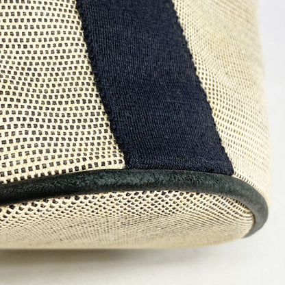 Hermes Handbag Saxo PM Toile H Black Gray Silver — view 6