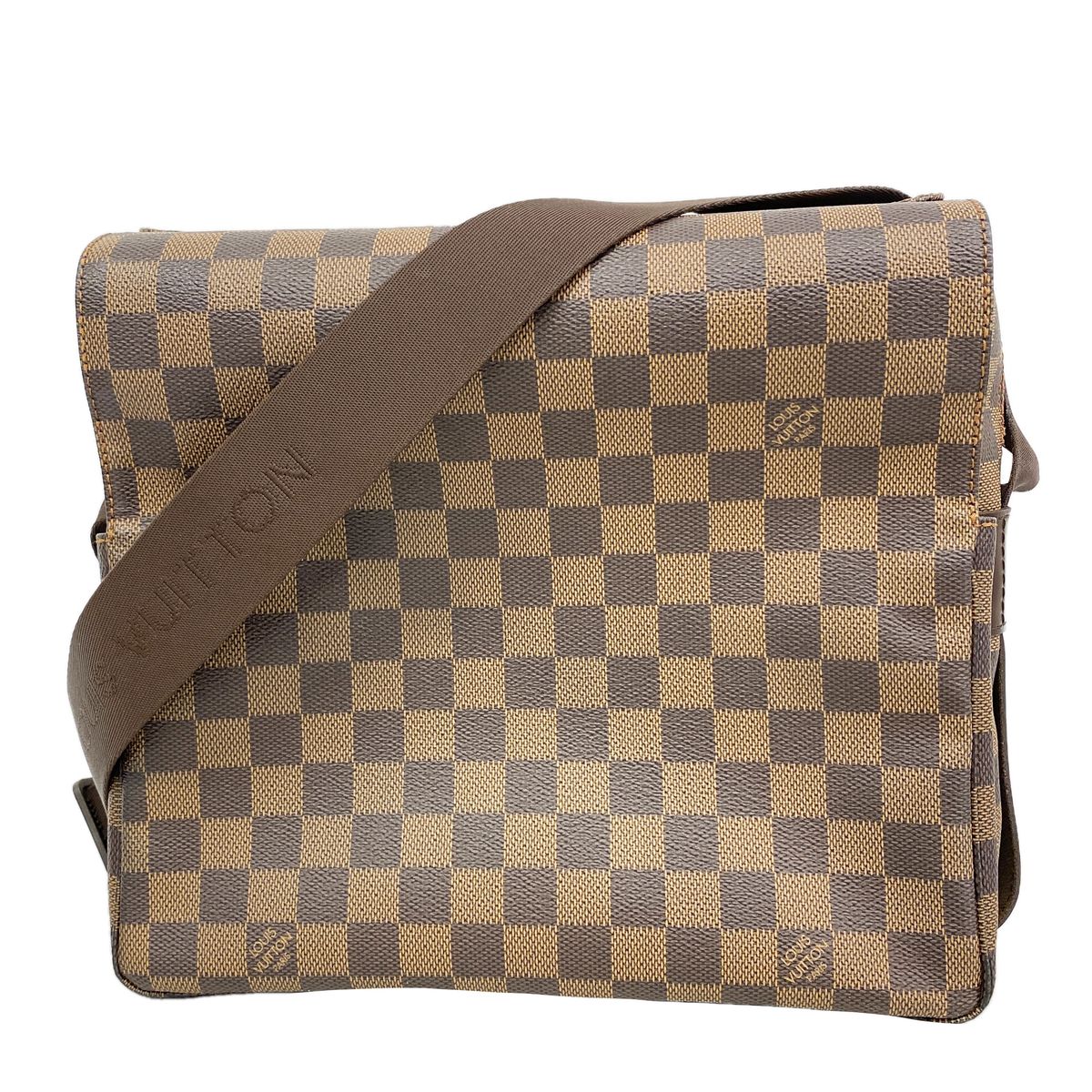 Louis Vuitton Shoulder Bag Damier Naviglio Ebene