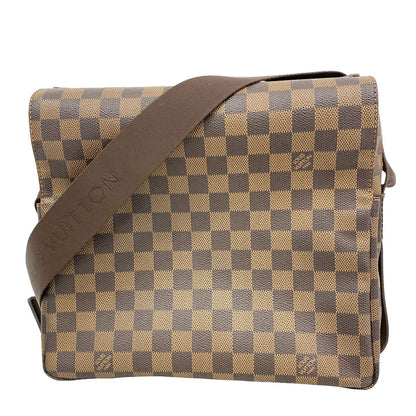 Louis Vuitton Shoulder Bag Damier Naviglio Ebene