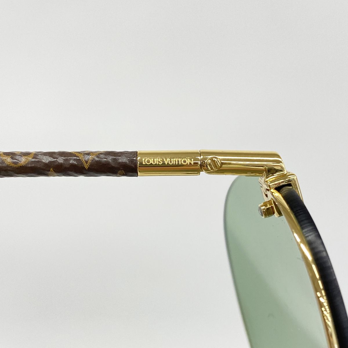 Louis Vuitton Sunglasses Monogram Clockwise Green Brown Eyewear — view 2