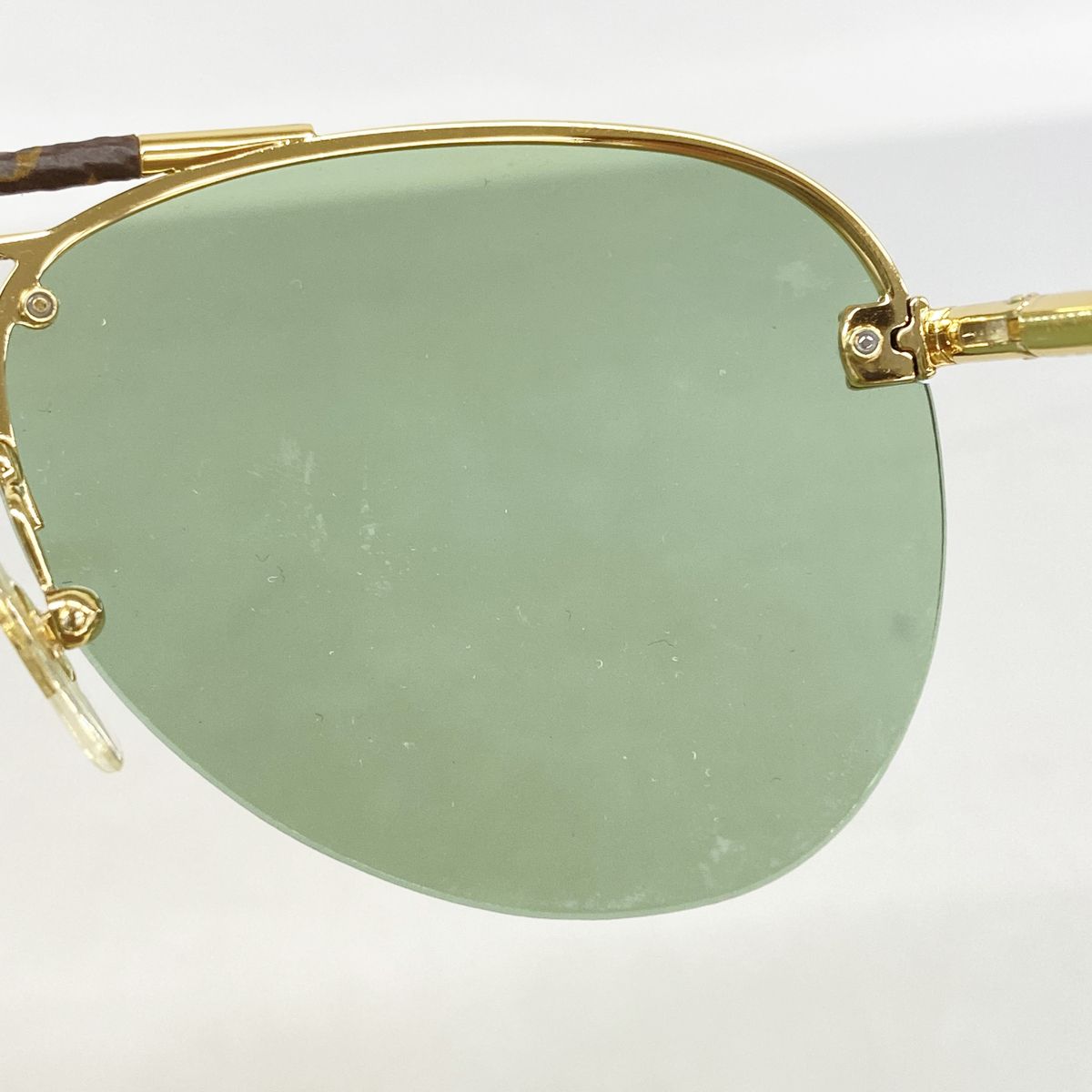 Louis Vuitton Sunglasses Monogram Clockwise Green Brown Eyewear — view 7