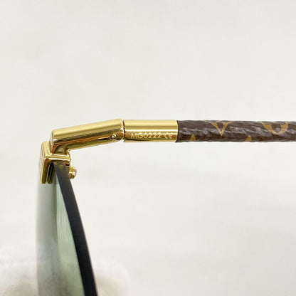 Louis Vuitton Sunglasses Monogram Clockwise Green Brown Eyewear — view 3