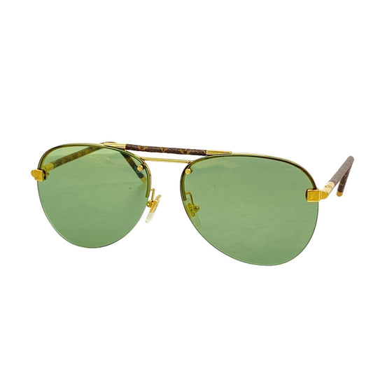 Louis Vuitton Sunglasses Monogram Clockwise Green Brown Eyewear