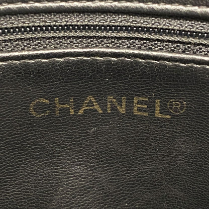 Chanel Chain Tote Quilted Lambskin Black Gold — view 5