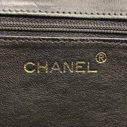 Chanel Shoulder Bag Quilted Lambskin Black Gold — view 5
