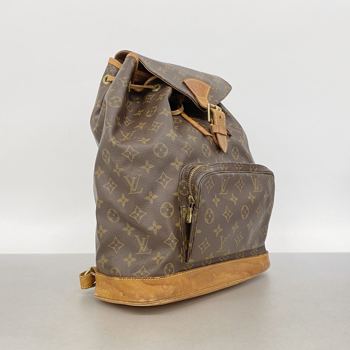 Louis Vuitton Backpack Monogram Montsouris GM Brown — view 2