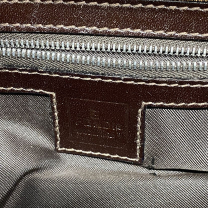 Fendi Handbag Zucca Nylon Canvas Brown Silver — view 5
