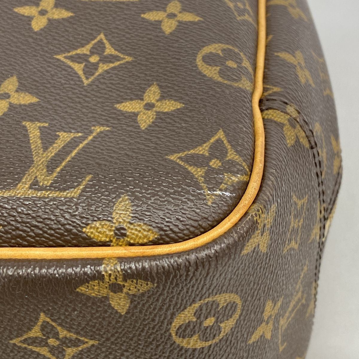 Louis Vuitton Handbag Monogram Deauville Brown — view 6