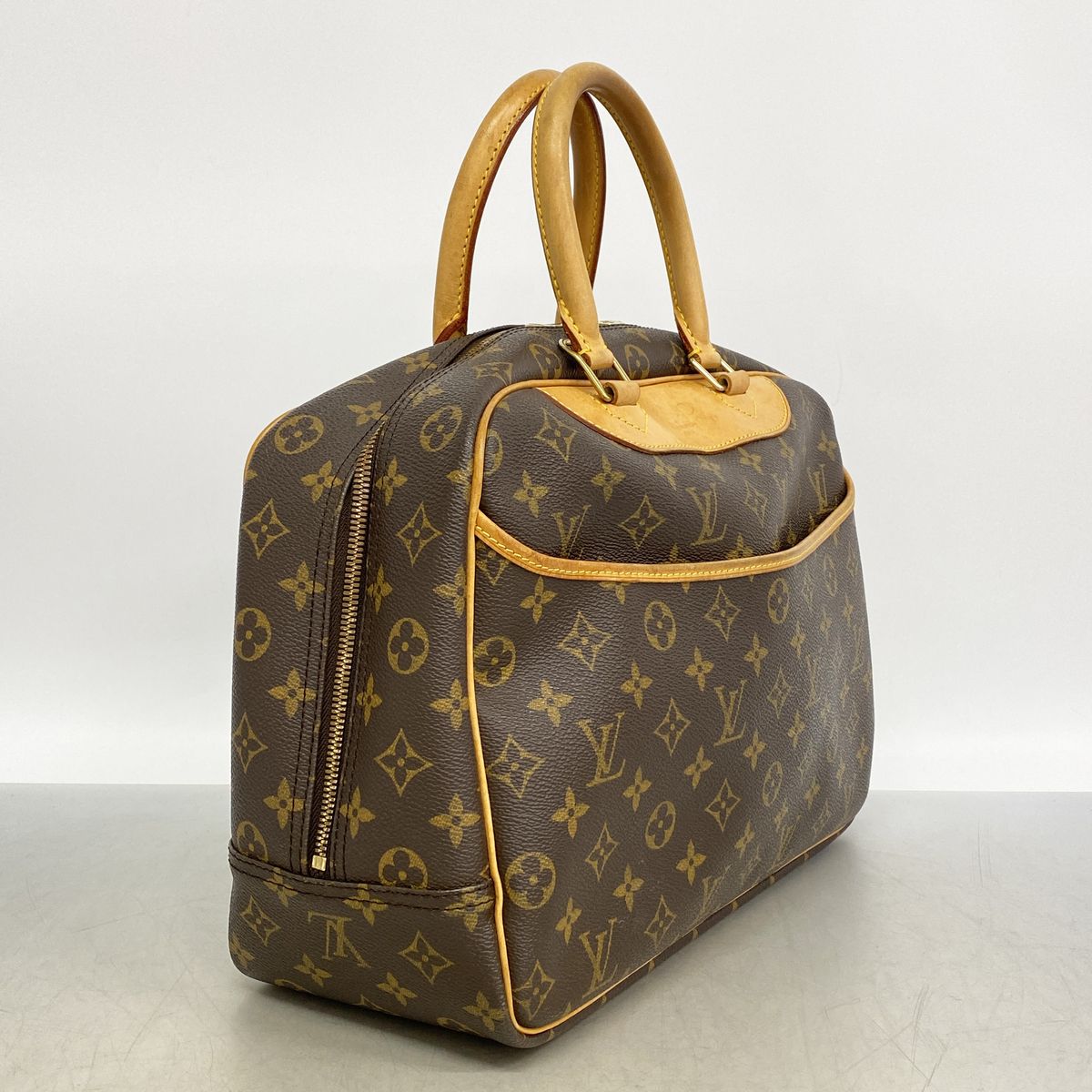 Louis Vuitton Handbag Monogram Deauville Brown — view 2