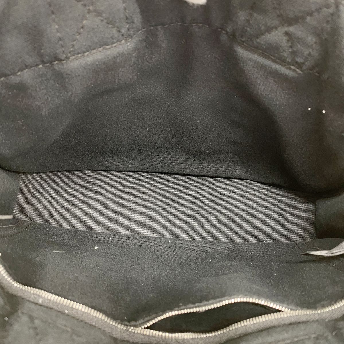 Hermes Handbag Fourre Tout PM Half Leather Canvas Black Silver — view 4