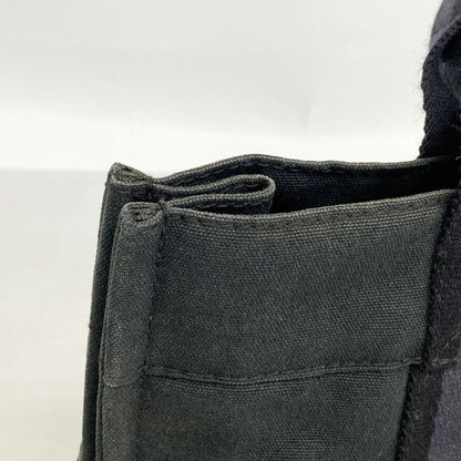 Hermes Handbag Fourre Tout PM Half Leather Canvas Black Silver — view 7