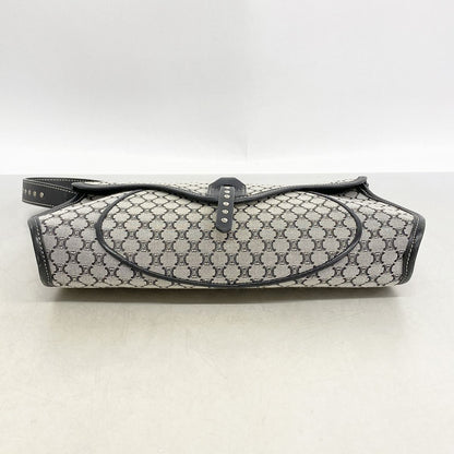 Celine Handbag Macadam Nylon Canvas Gray Black Silver — view 3
