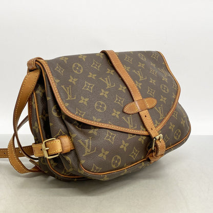 Louis Vuitton Shoulder Bag Monogram Saumur 30 Brown — view 2