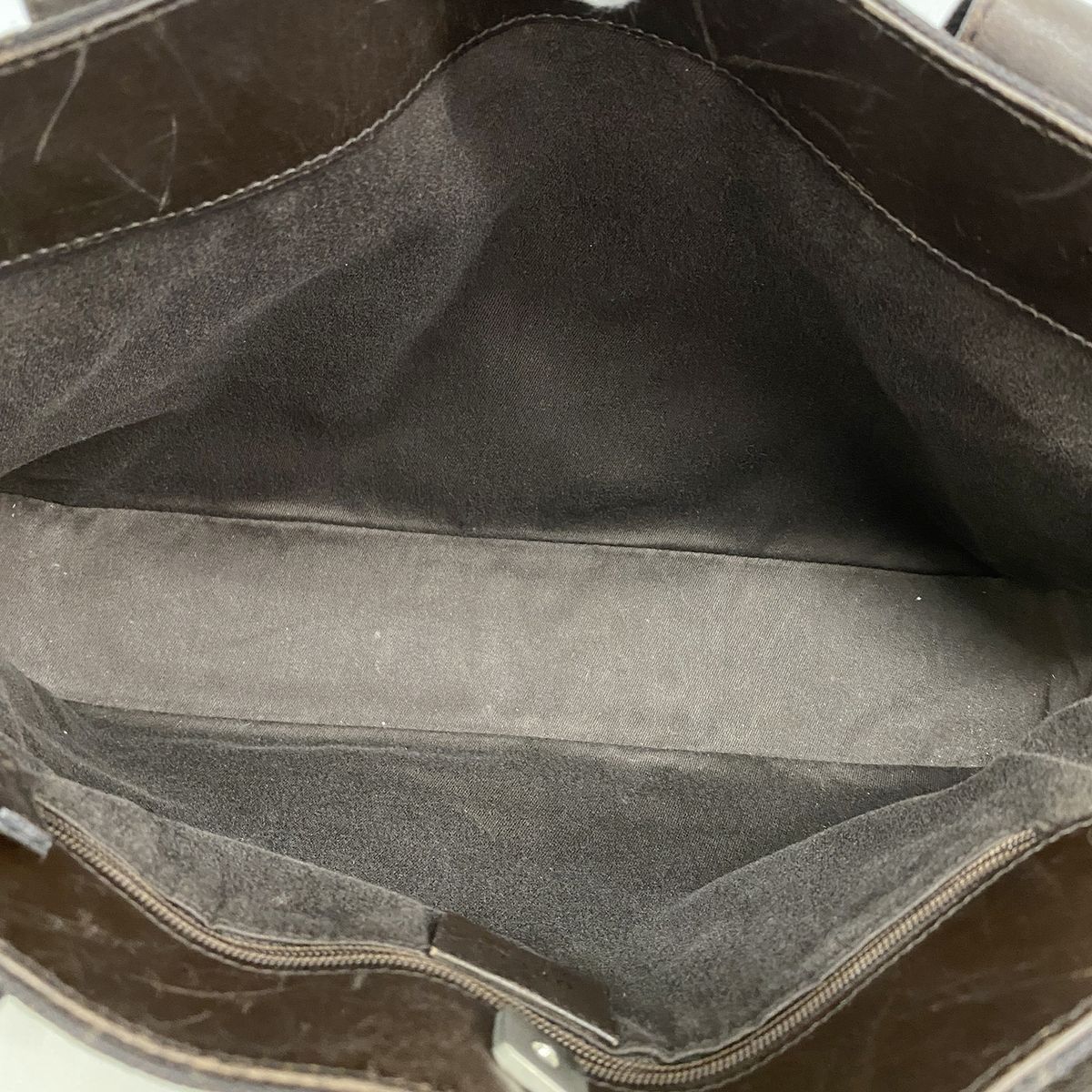 Gucci Tote Canvas Brown Silver — view 4