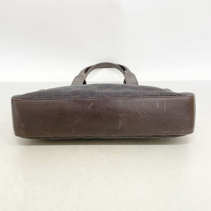 Gucci Tote Canvas Brown Silver — view 3