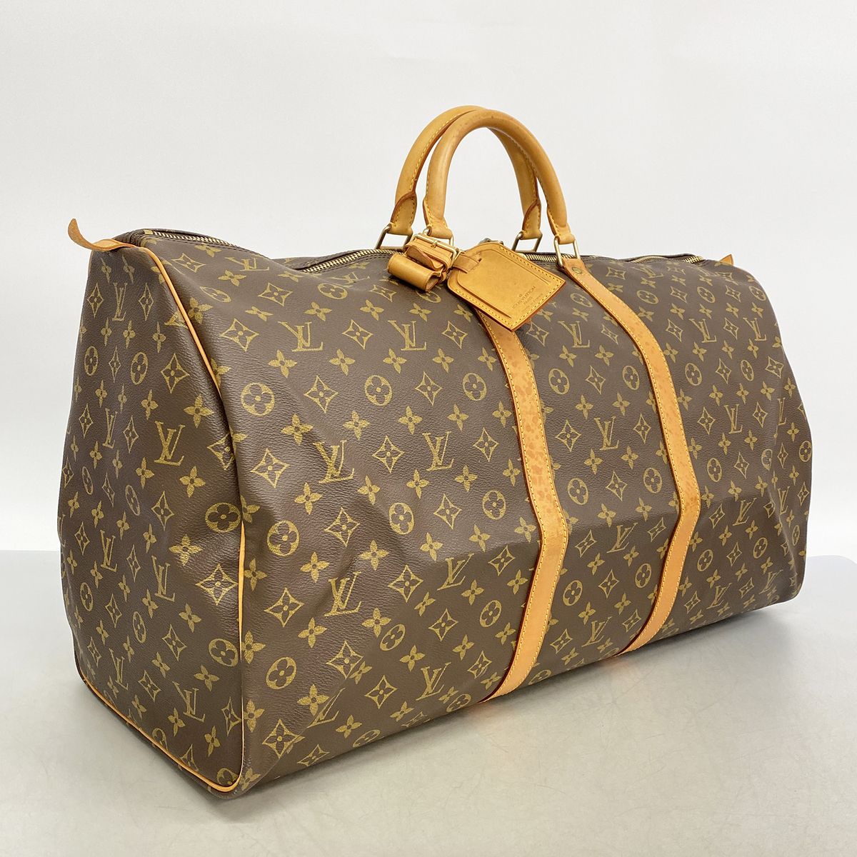 Louis Vuitton Boston Bag Monogram Keepall 60 Brown — view 2