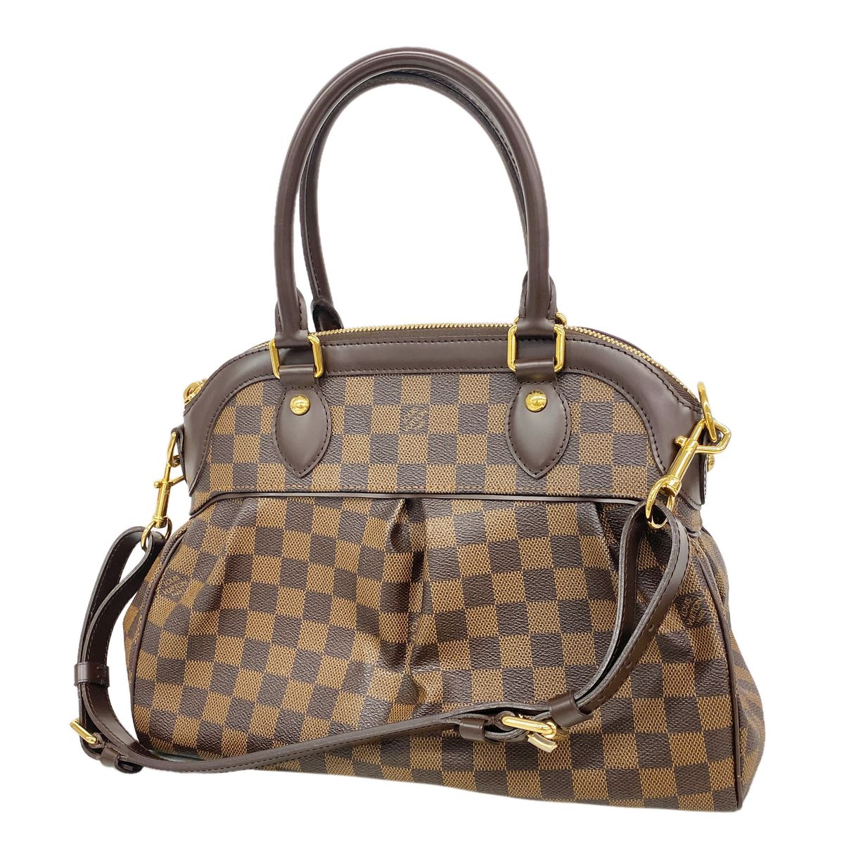 Louis Vuitton Handbag Damier Trevi PM Ebene 2-Way Bag