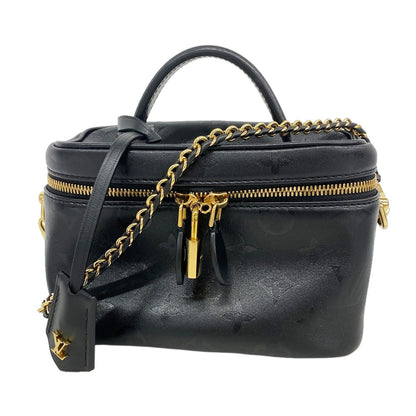 Louis Vuitton Vanity Bag Monogram Ink PM Black 2-Way Bag