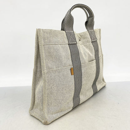 Hermes Tote New Fourre Tout MM Canvas Gray Silver — view 2