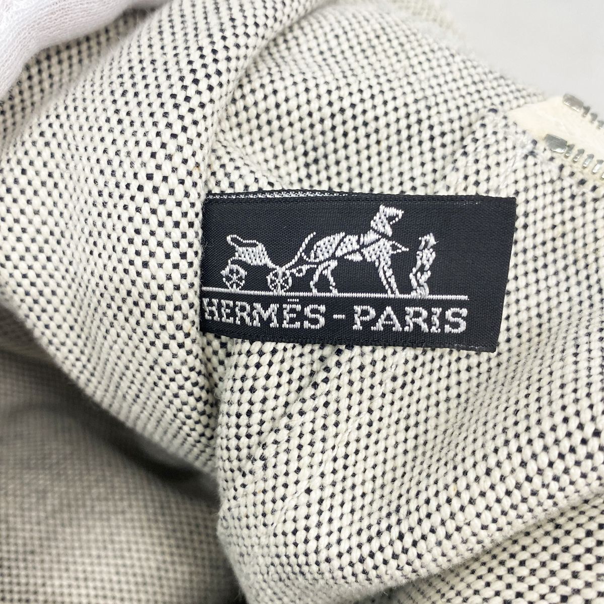 Hermes Tote New Fourre Tout MM Canvas Gray Silver — view 5