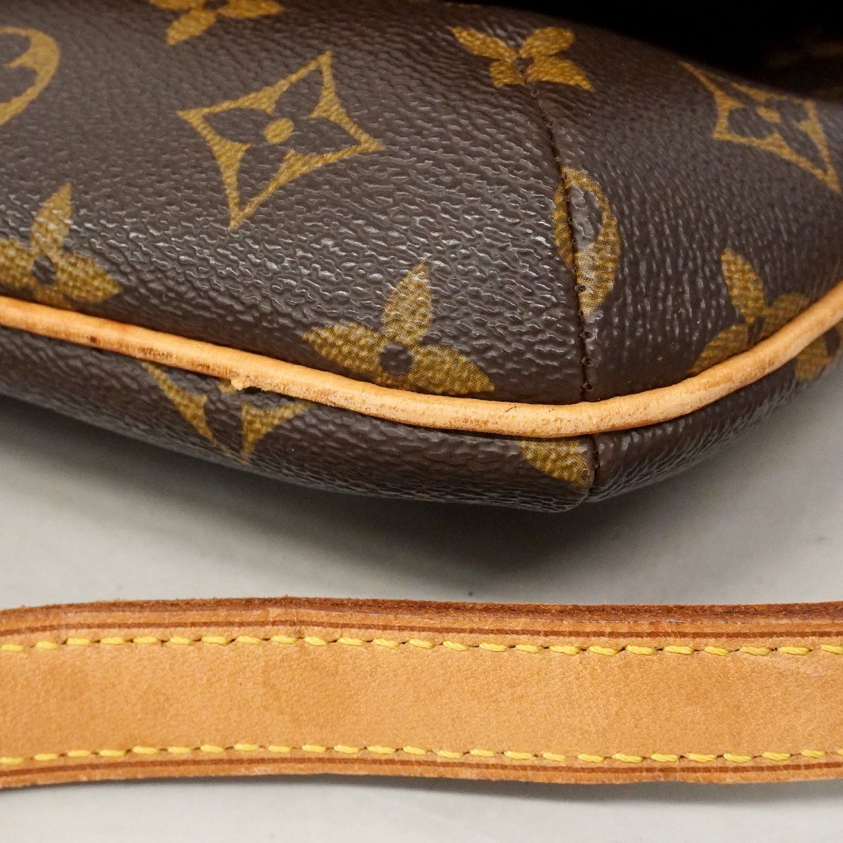 Louis Vuitton Shoulder Bag Monogram Musette Tango Short Strap Brown — view 6