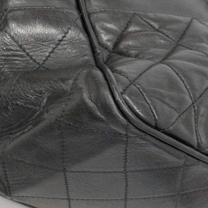 Chanel Chain Tote Quilted Lambskin Black Gold — view 7