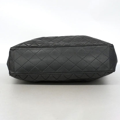 Chanel Chain Tote Quilted Lambskin Black Gold — view 3