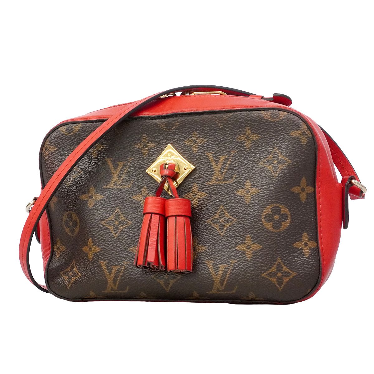 Louis Vuitton Handbag Monogram Saintonge Coquelicot 2-Way Bag