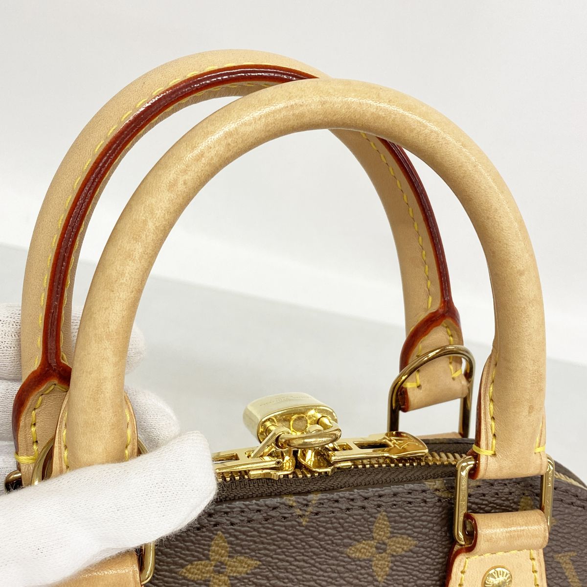 Louis Vuitton Handbag Monogram Alma BB Brown 2-Way Bag — view 7