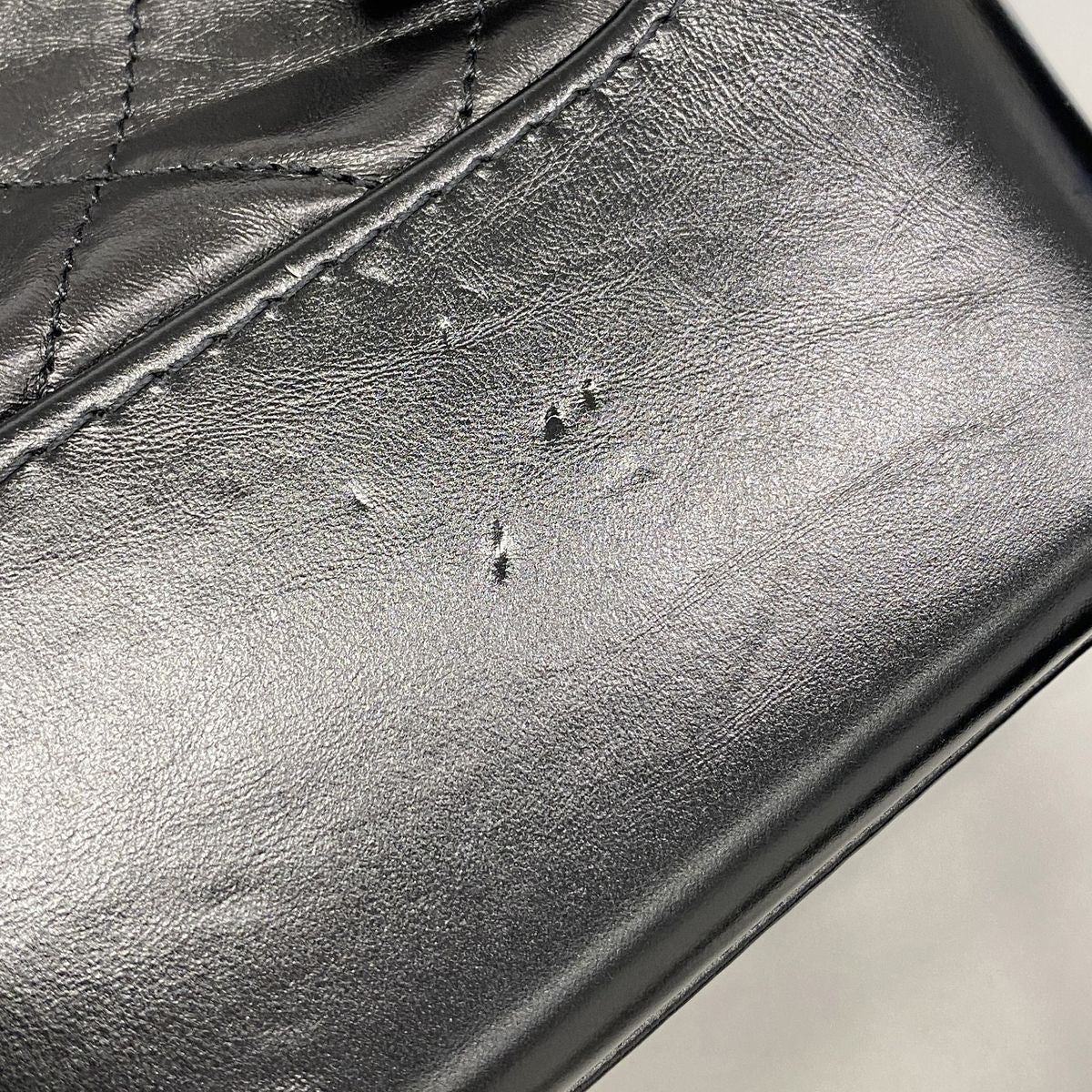 Chanel Shoulder Bag Gabrielle Leather Black Gold Silver — view 7