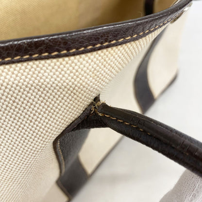 Hermes Tote Garden Party PM Toile H Brown Silver — view 6