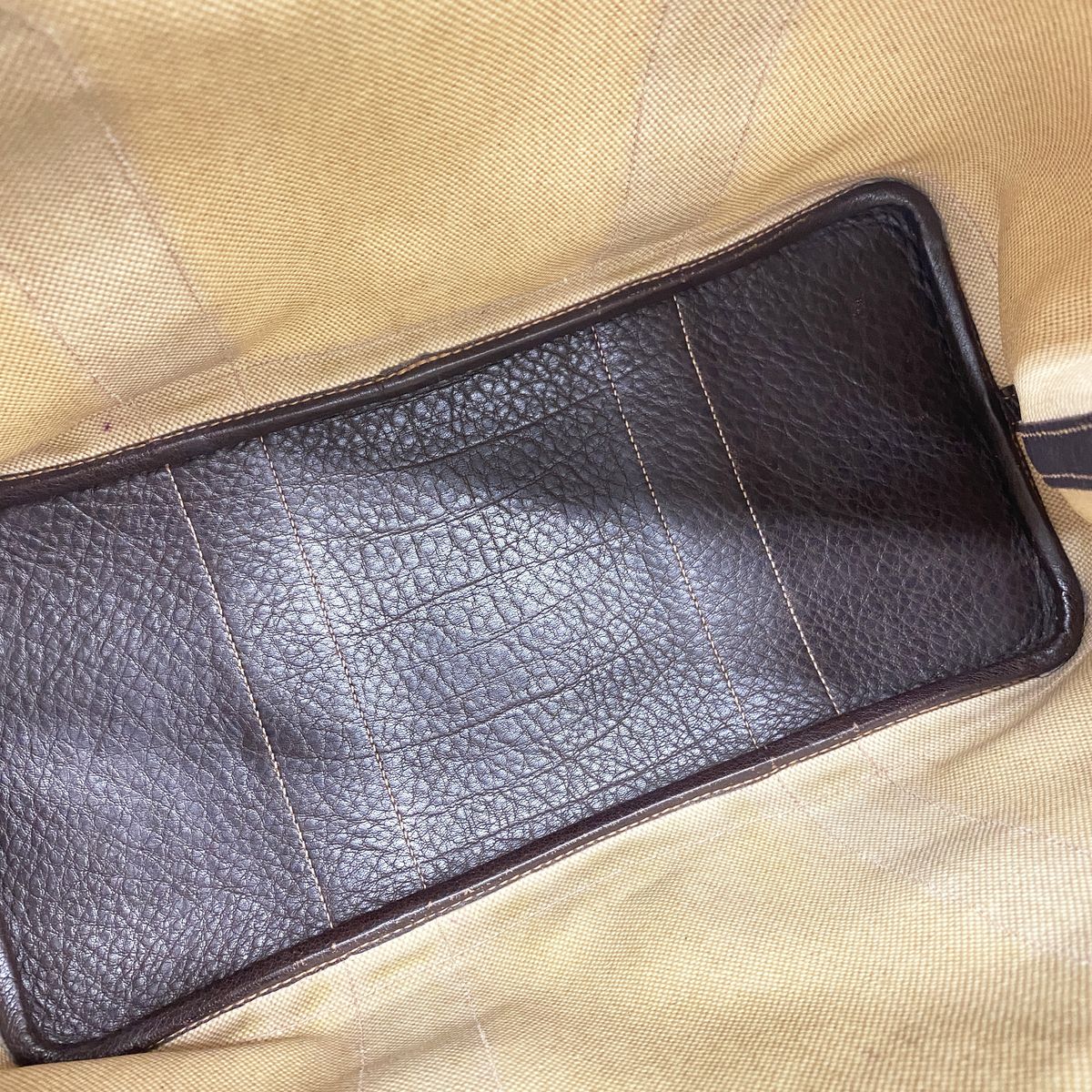 Hermes Tote Garden Party PM Toile H Brown Silver — view 4