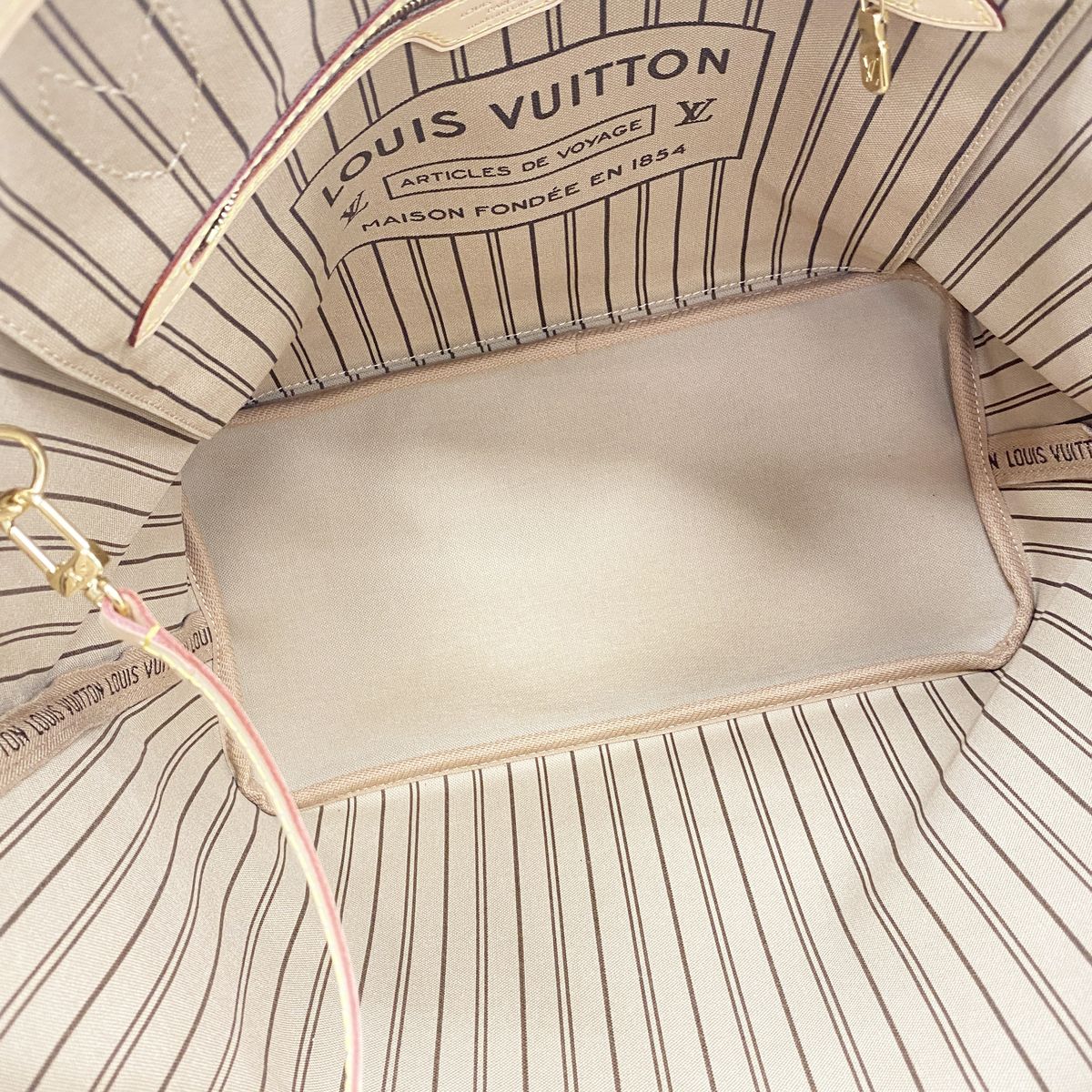 Louis Vuitton Tote Monogram Neverfull MM Rose Beige — view 4