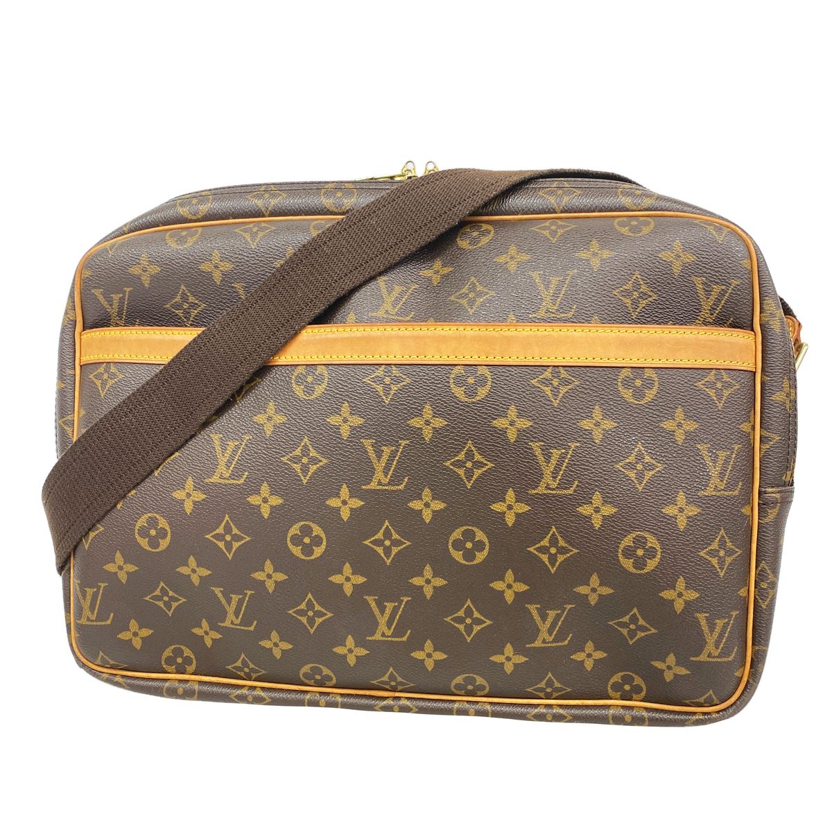 Louis Vuitton Shoulder Bag Monogram Reporter GM Brown