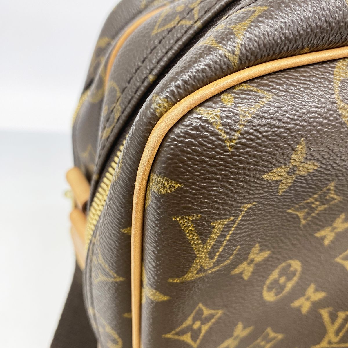 Louis Vuitton Shoulder Bag Monogram Reporter GM Brown — view 7