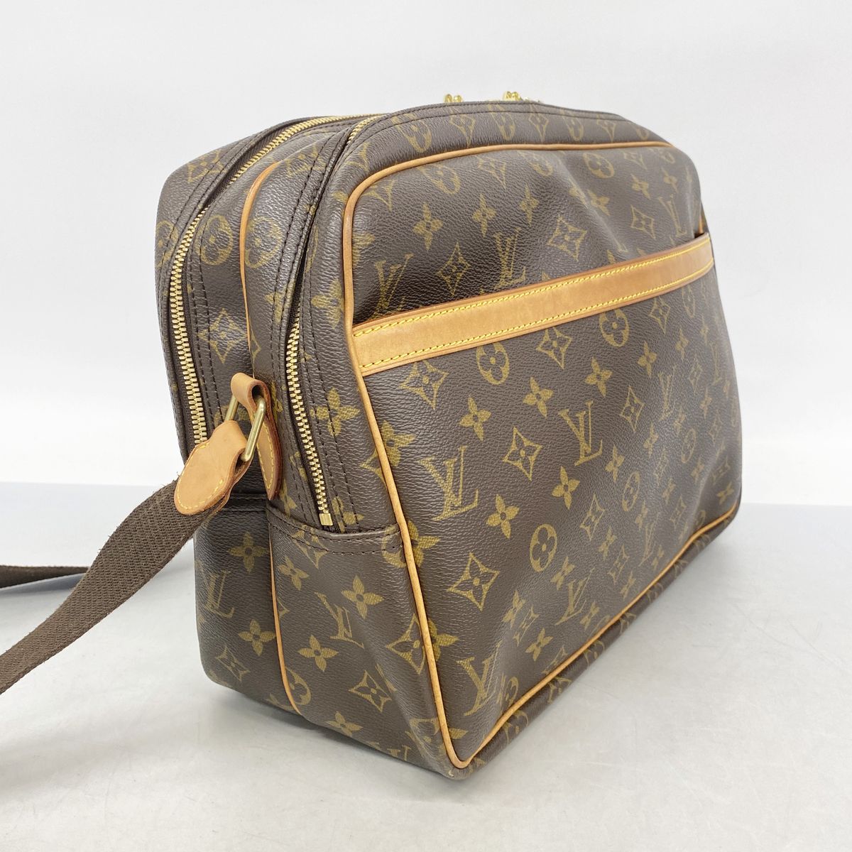 Louis Vuitton Shoulder Bag Monogram Reporter GM Brown — view 2
