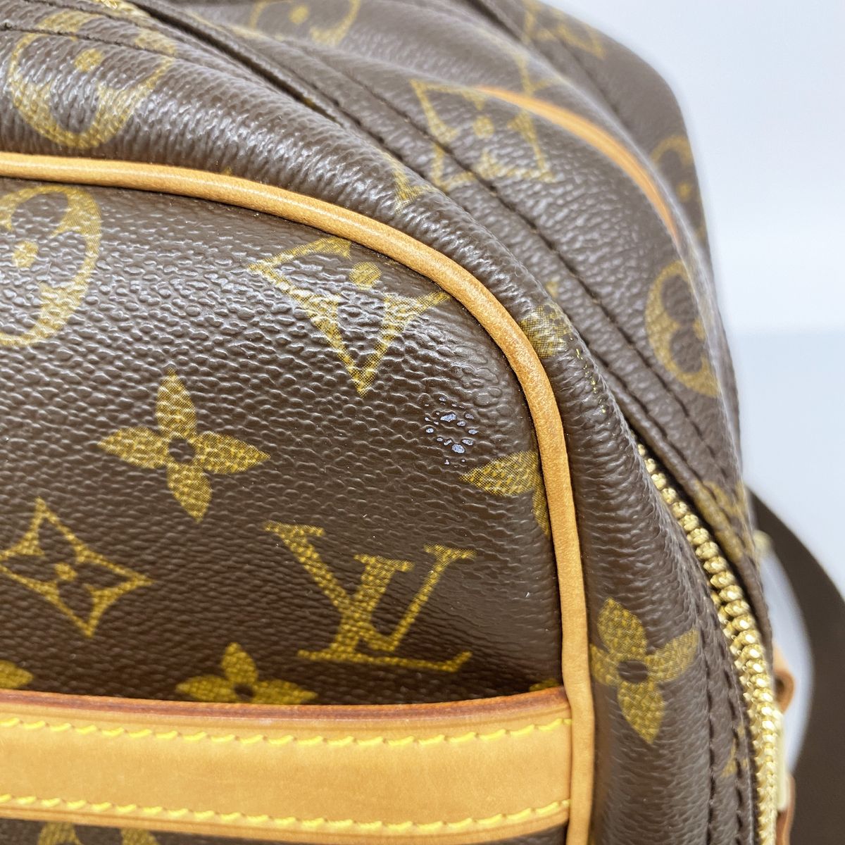 Louis Vuitton Shoulder Bag Monogram Reporter GM Brown — view 8
