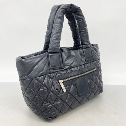 Chanel Tote Coco Cocoon Nylon Black Silver — view 2