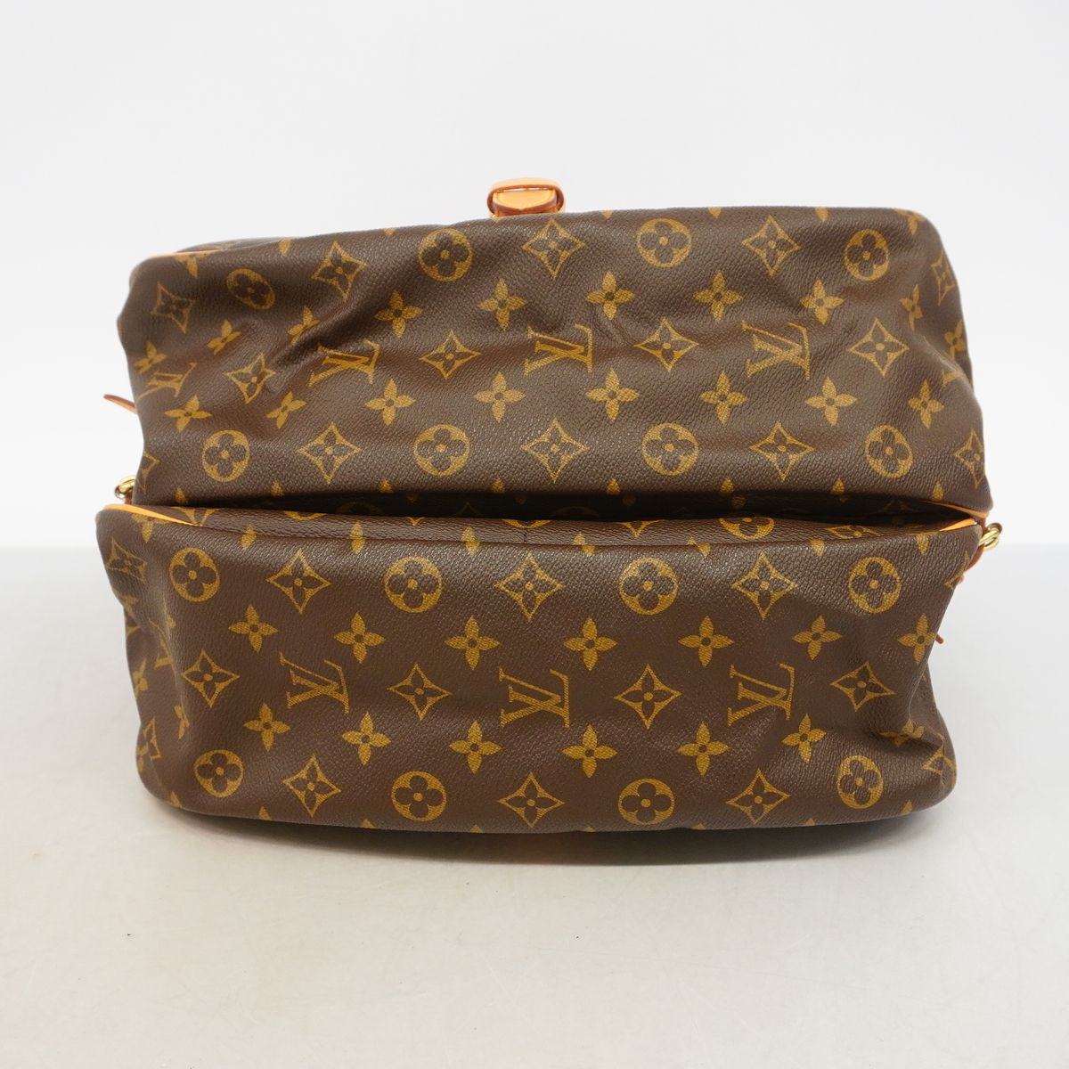 Louis Vuitton Shoulder Bag Monogram Saumur 35 Brown — view 3